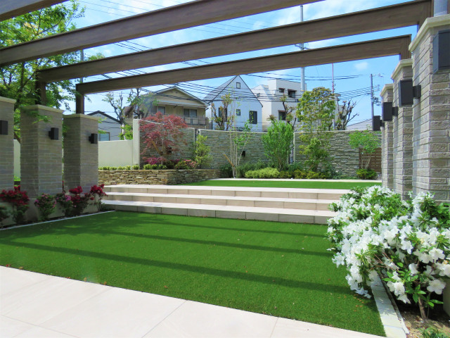 暮らしと空間を繋ぐガーデンエクステリア モダン テラス 中庭 他の地域 ｃｏ ｄｅ ｇｒｅｅｎ コードグリーン Houzz ハウズ