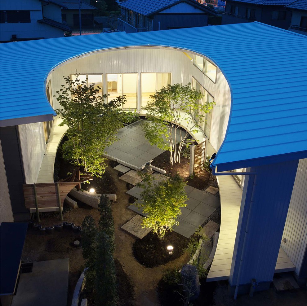 馬蹄屋根の家 Modern Landscape Other By ヒロノアソシエイツ一級建築士事務所 Houzz