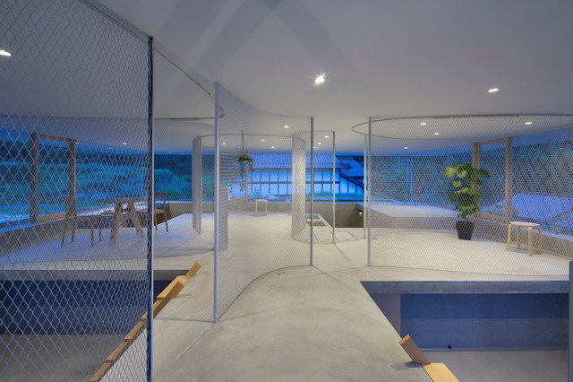 広島の小屋 Contemporary Hallway Landing Other By Suppose Design Office Co Ltd Houzz Ie
