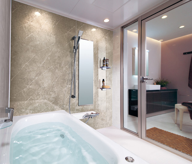 トクラスバスルームvitar ヴィタール マンションリフォーム用 Mediterraneen Salle De Bain Autres Perimetres Par トクラスリフォームクラブ Houzz