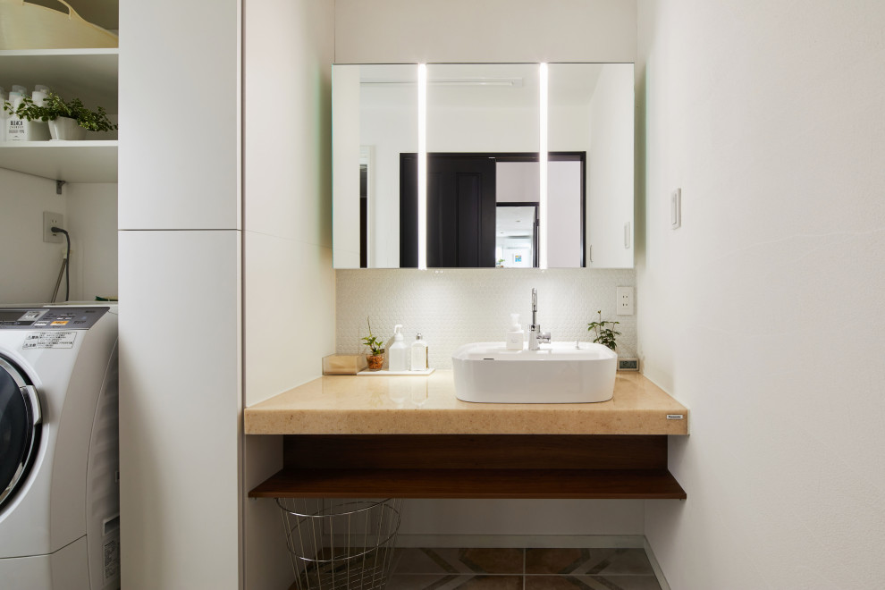 洗面所 Scandinavian Bathroom Kyoto By ココチの家 こども未来設計事務所 株 中村 Houzz