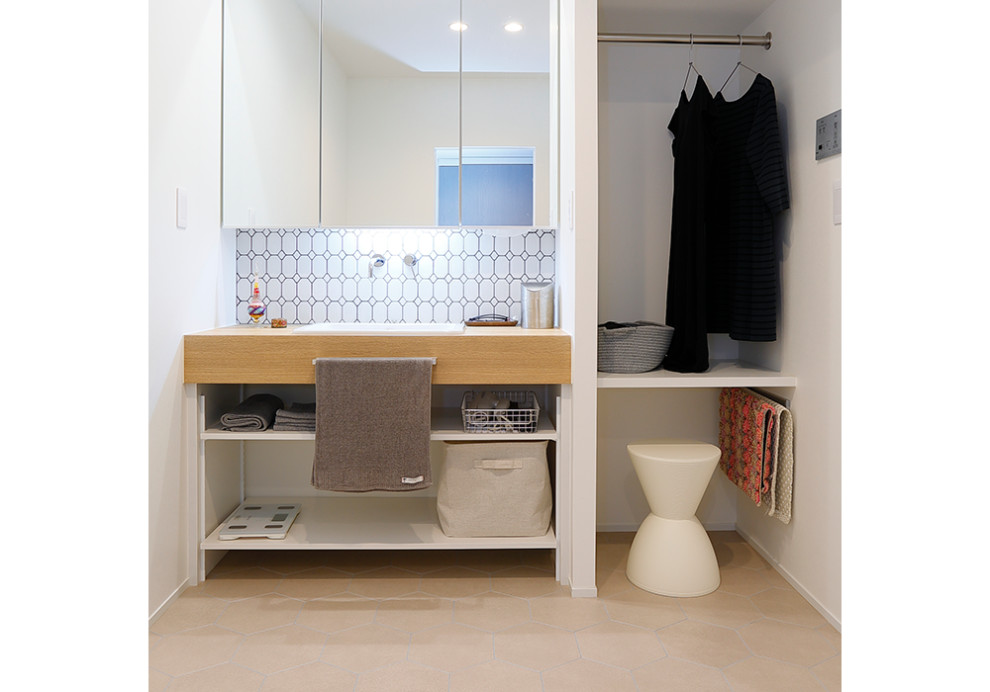 洗面脱衣所 Bathroom Other By Design Renovation Studio リノクラフト Houzz