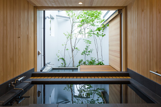 菊池の風呂の家 モダン 浴室 他の地域 林田直樹建築デザイン事務所 Houzz ハウズ