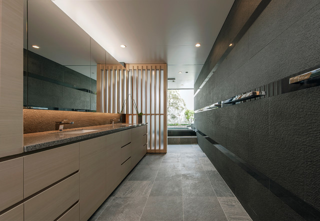 街の灯と豊潤な海を眼下に望む コンテンポラリー 浴室 東京都下 Earnest Architects Houzz ハウズ 街の灯と豊潤な海を眼下に望む コンテンポラリー 浴室 東京都下 Earnest Architects Houzz ハウズ