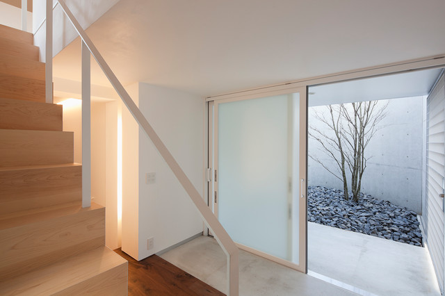 奥沢の住宅 Minimalistisch Eingang Tokio Von 納谷建築設計事務所 Houzz