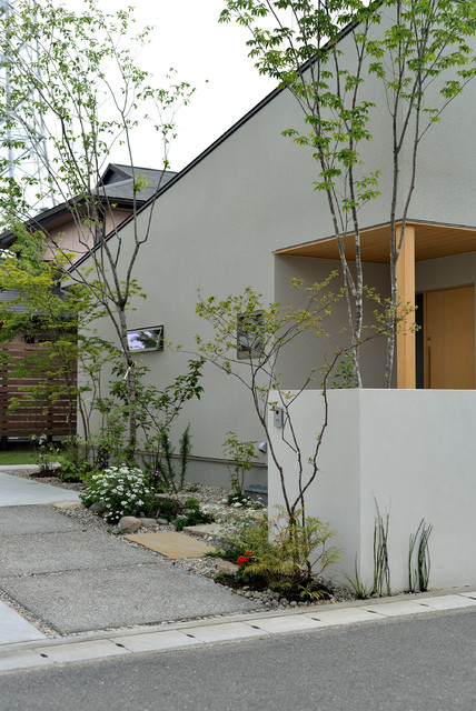 平屋の雑木の庭 モダン 玄関 他の地域 T S Garden Photoshop Houzz ハウズ