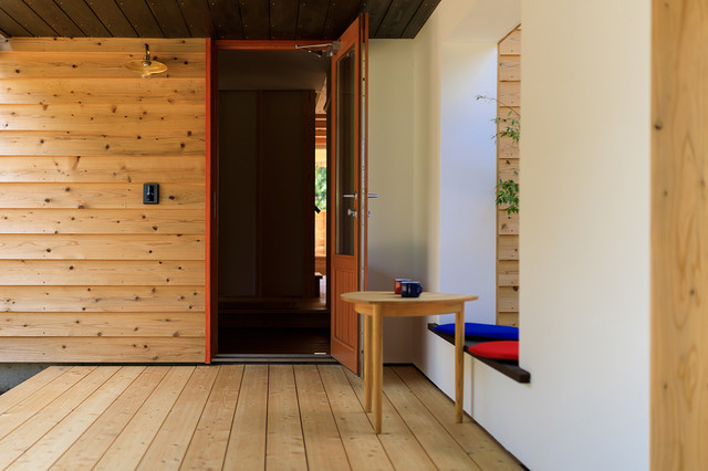 木洩れ日デッキ コンテンポラリー 玄関 他の地域 シンケンスタイル Houzz ハウズ