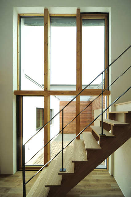 もるくす建築社 川尻の家 Contemporain Escalier Tokyo Par 株式会社ノルド Houzz
