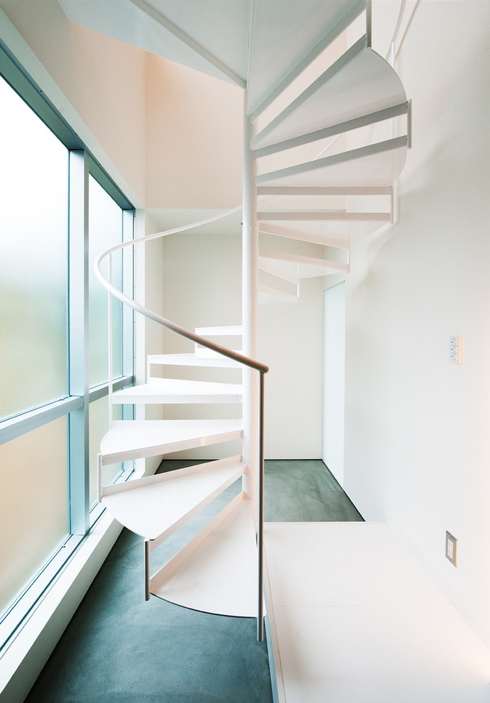 螺旋階段 Modern Staircase Other By 長井建築設計室 Houzz