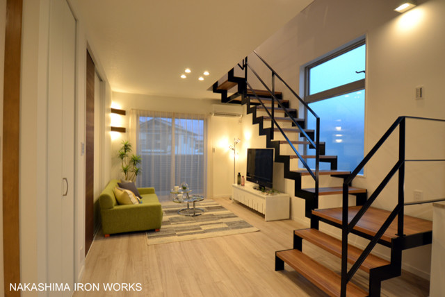 鉄骨階段 Modern Staircase Other By スチール空間設計 Houzz Nz