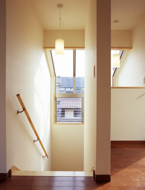 階段踊り場のトップライト Moderne Escalier Par アートディナー 中澤建築設計事務所 Houzz