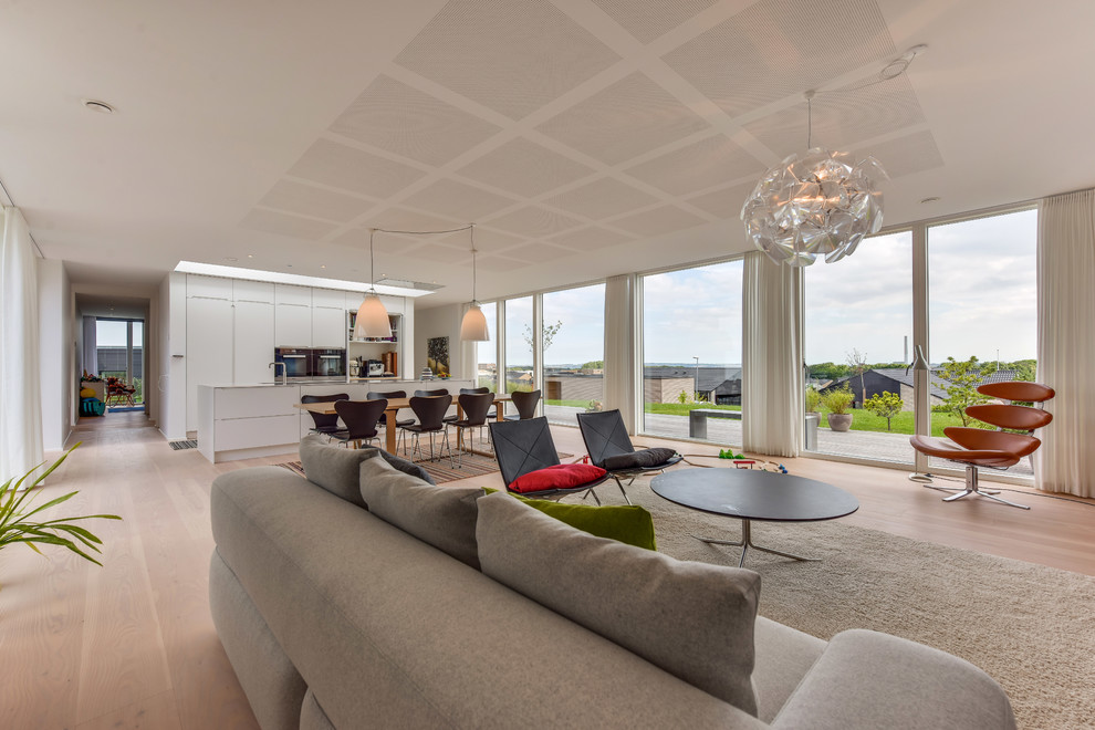 Modernes Wohnzimmer in Aarhus