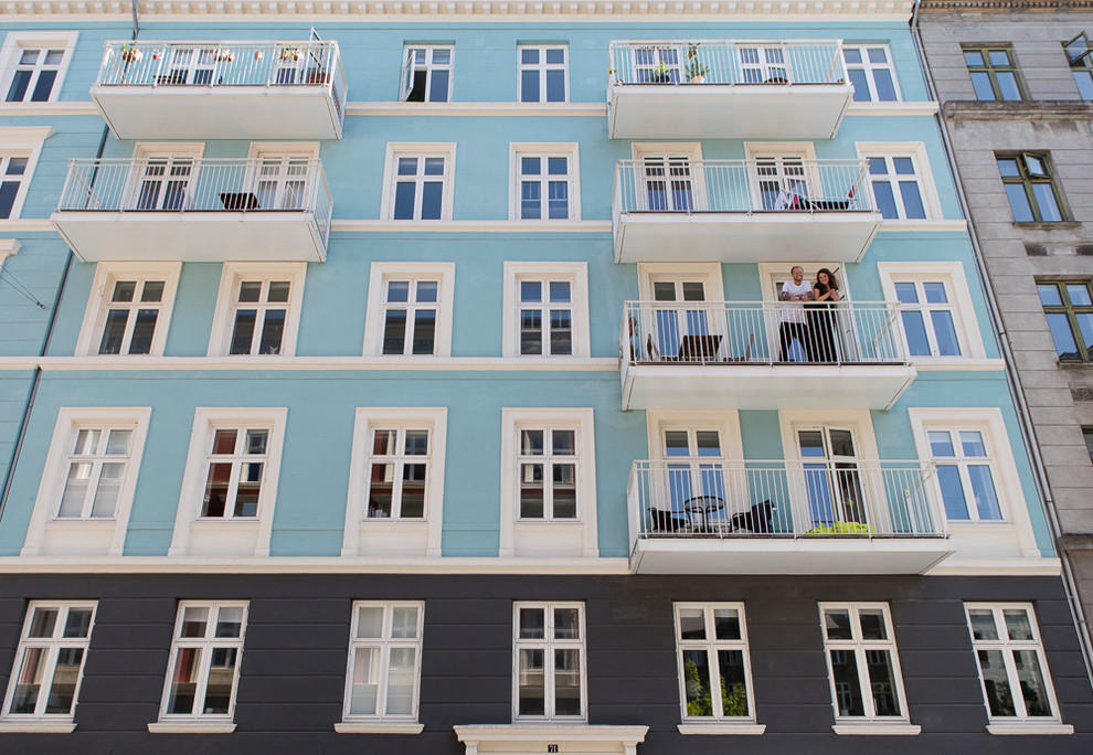This is an example of a scandinavian balcony in Copenhagen.