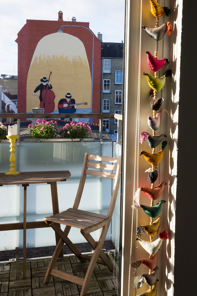 This is an example of a scandinavian balcony in Copenhagen.