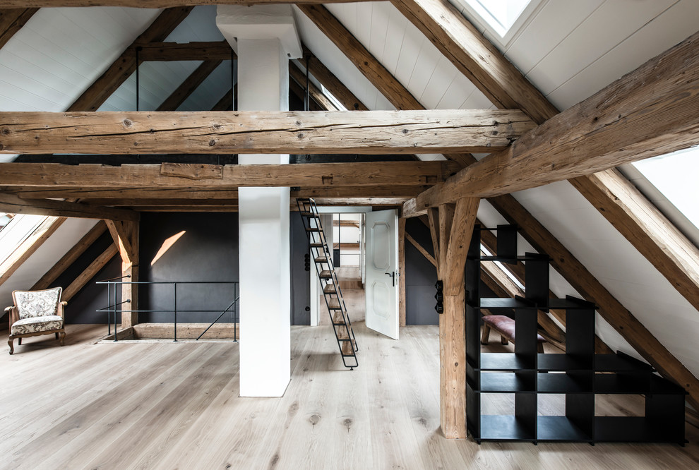 Свежая идея для дизайна: большой кабинет в скандинавском стиле - отличное фото интерьера