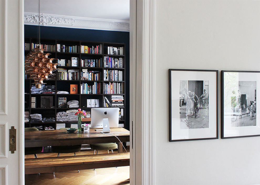 Exemple d'un bureau éclectique.