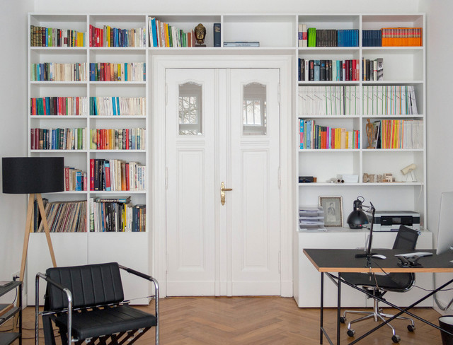 GANTZ - Bücherregal nach Maß um Tür - Contemporary - Home Office - Berlin -  by GANTZ – Regale und Einbauschränke nach Maß | Houzz