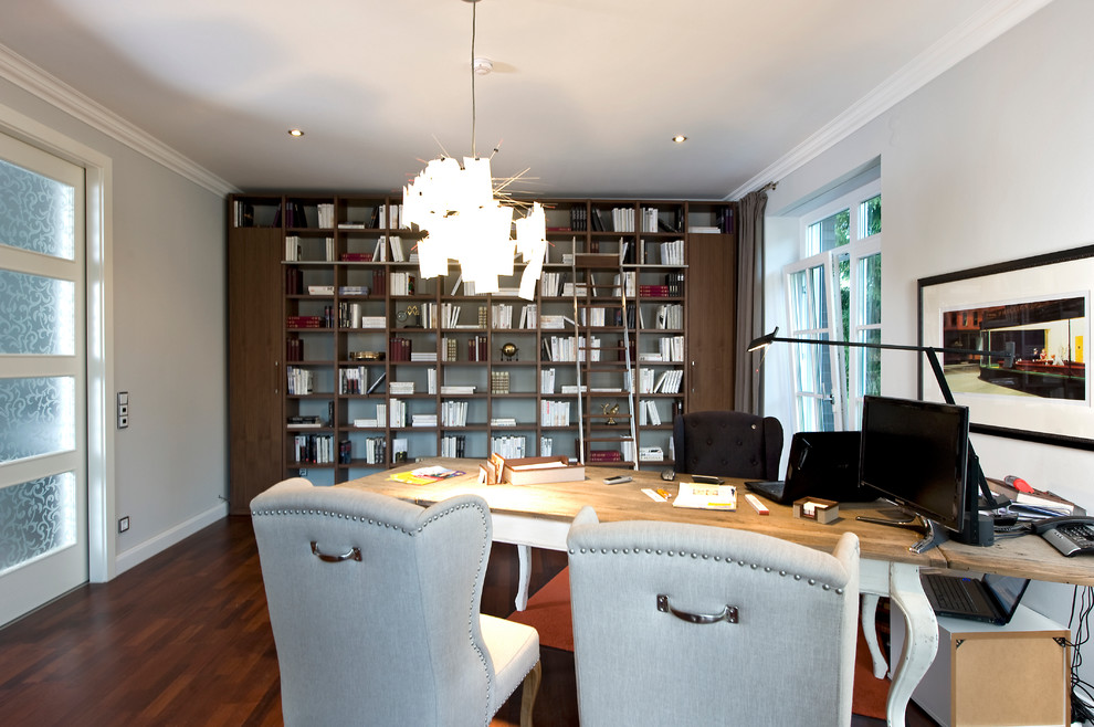 Musterhaus Villa Falkensee Traditional Home Office Berlin by