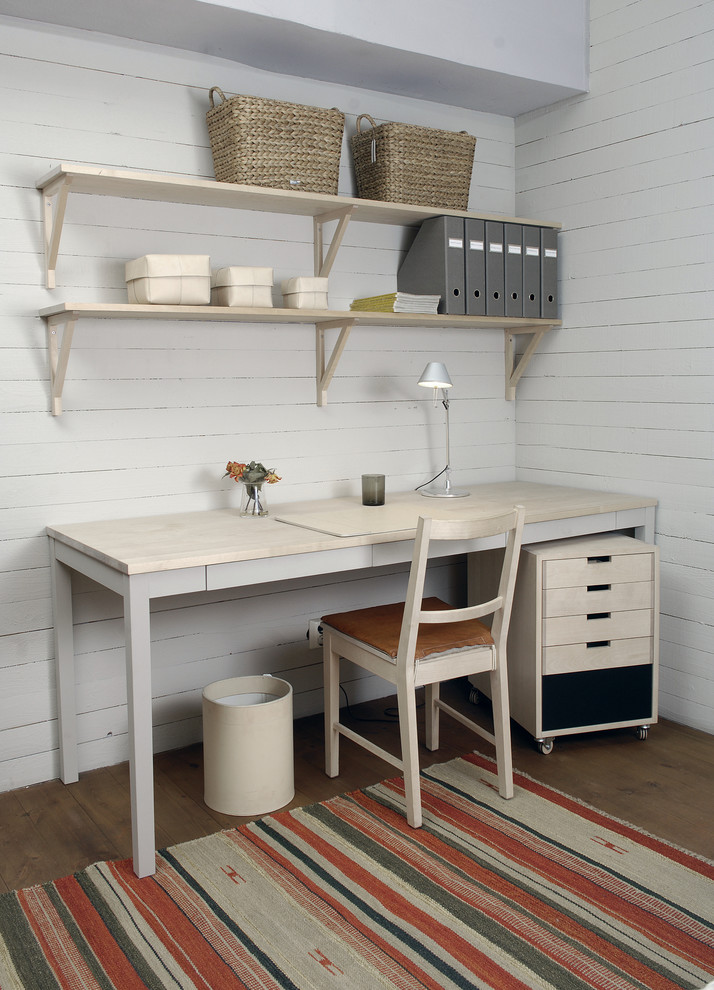 Inspiration for a scandinavian home office remodel in Malmo