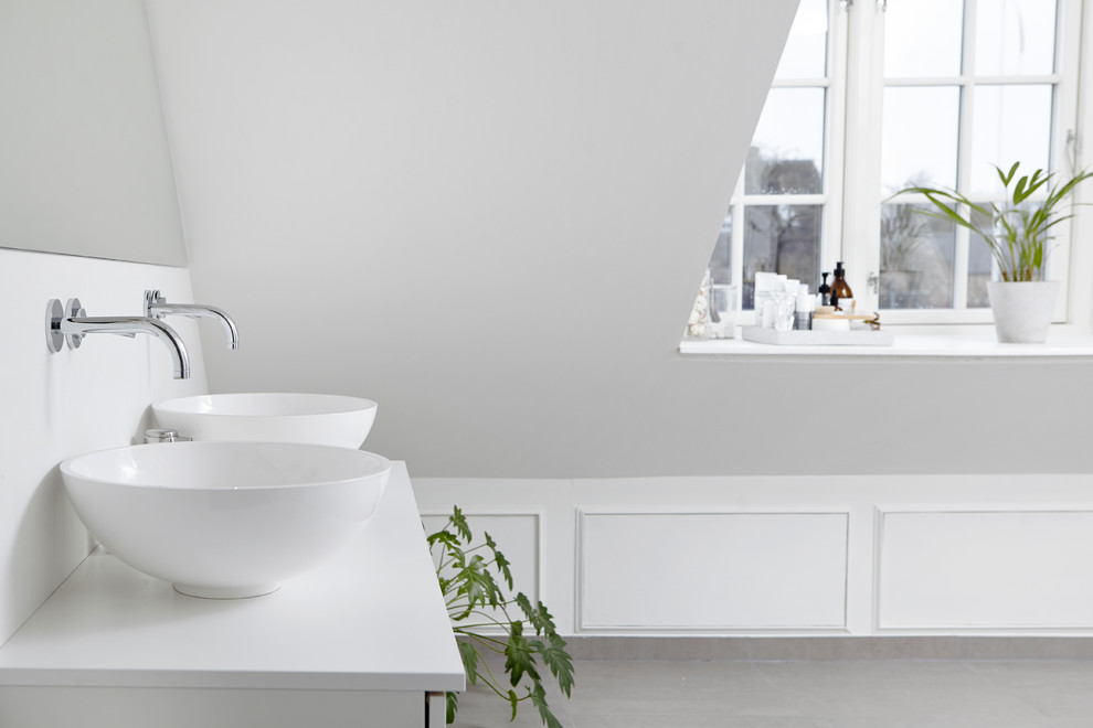 Example of a danish bathroom design in Aarhus