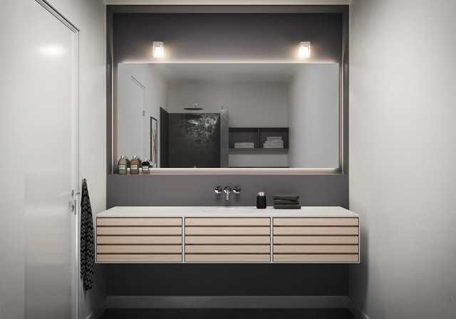 Ms12 Modern Bathroom Esbjerg By Svane Kokkenet Houzz Uk