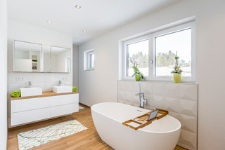 75 Badezimmer Mit Weissen Fliesen Ideen Bilder Dezember 2020 Houzz De