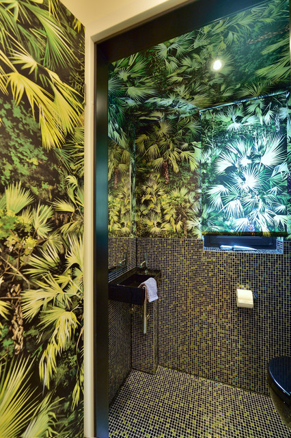 Dschungel im Gäste WC & Bad - Contemporary - Bathroom - Other - by Fuchs  GmbH | Houzz IE