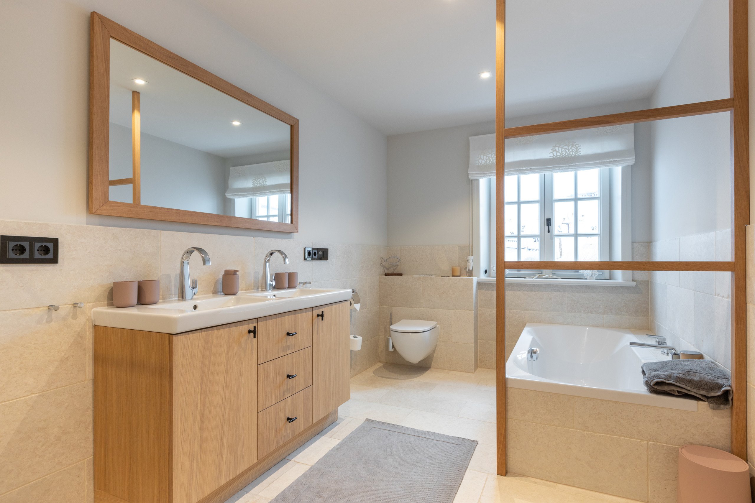 75 Badezimmer mit beigefarbenen Fliesen Ideen & Bilder - Mai 2022 | Houzz DE
