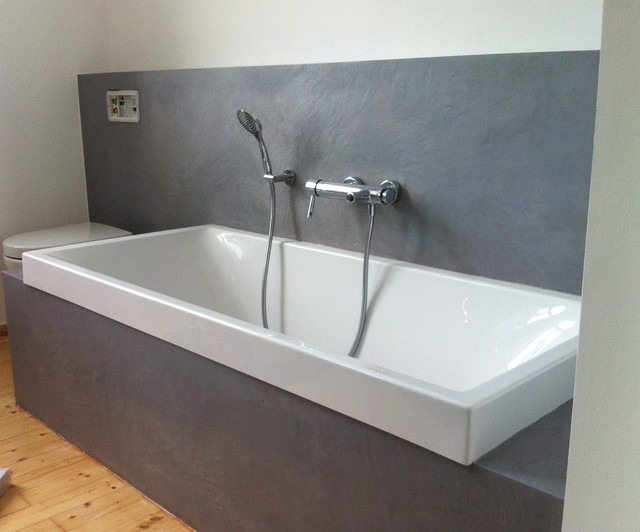 Fugenlose Bäder in wasserfestem Putz - Contemporary - Bathroom - Cologne -  by VerWANDlung remmers Malerwerkstätten | Houzz IE