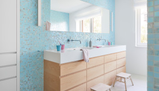 75 Badezimmer mit blauen Fliesen Ideen & Bilder - Juni 2022 | Houzz DE