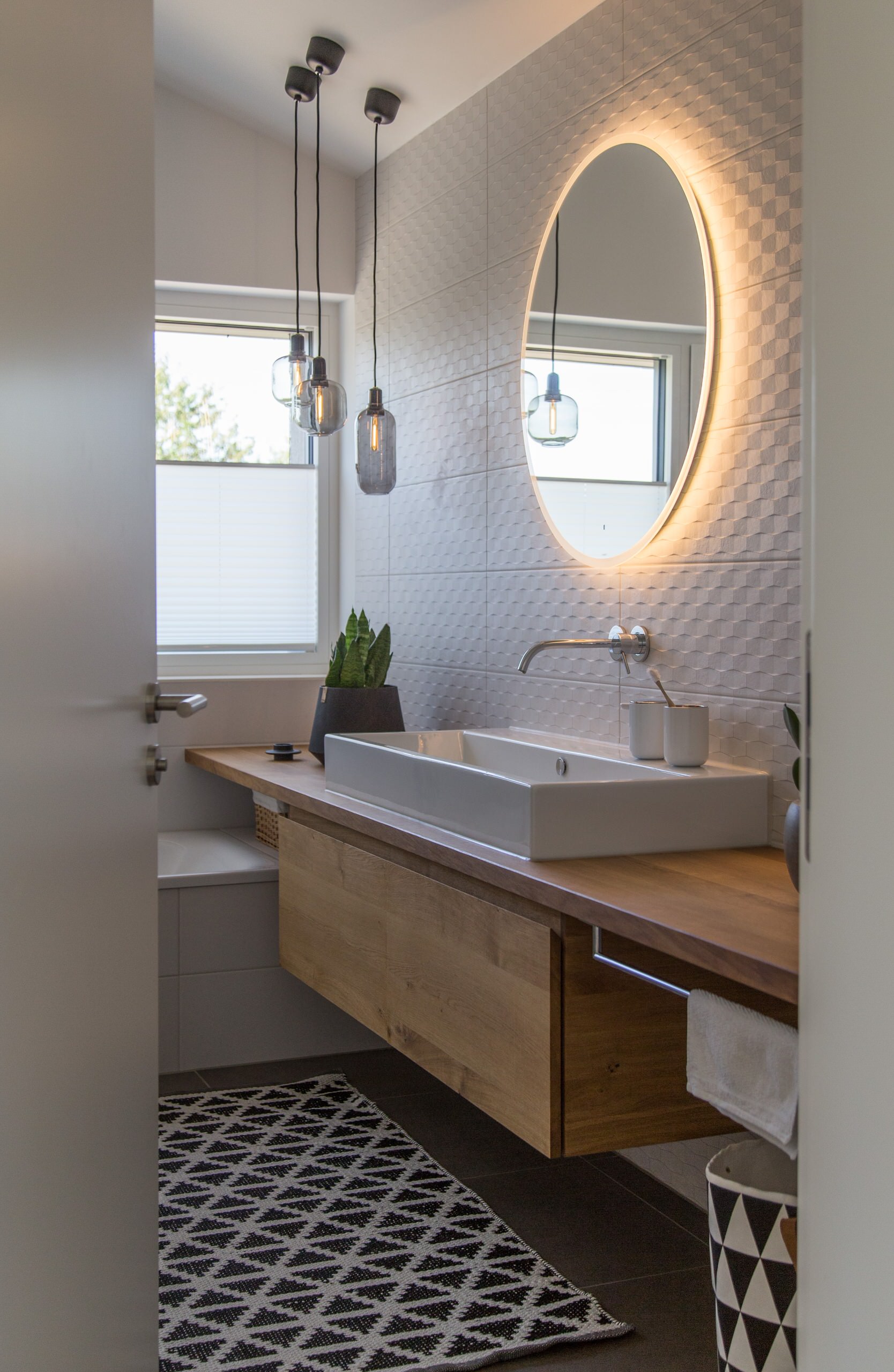 75 moderne badezimmer mit waschtisch aus holz ideen & bilder