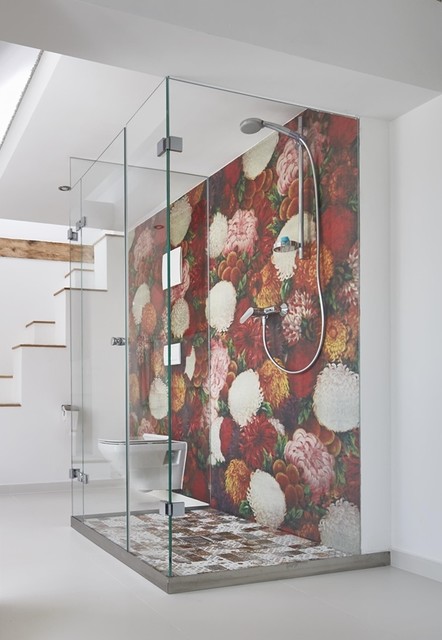 Tapeten von Wall&Deco, auch wasserfest für in die Dusche - Modern -  Badezimmer - Köln - von VerWANDlung remmers Malerwerkstätten | Houzz
