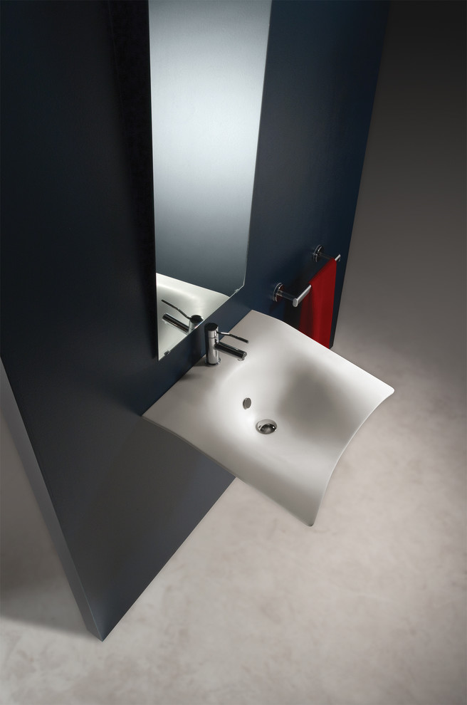 Design ideas for a contemporary bathroom in Dusseldorf.