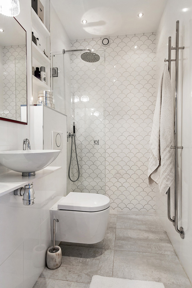 Design ideas for a scandi bathroom in Stockholm.