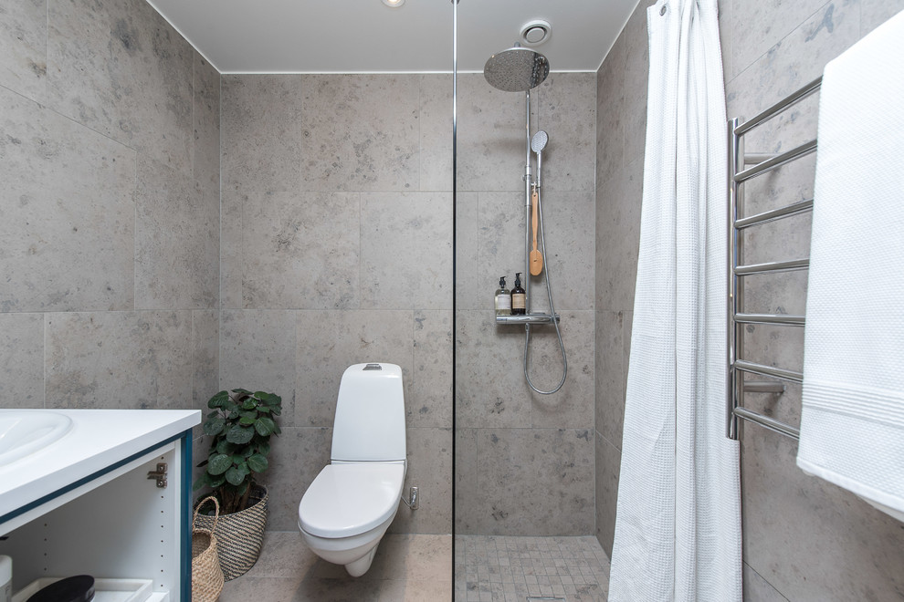 Bathroom - scandinavian bathroom idea in Stockholm