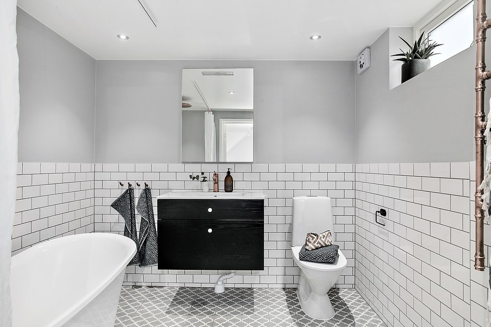 Example of a danish bathroom design in Gothenburg