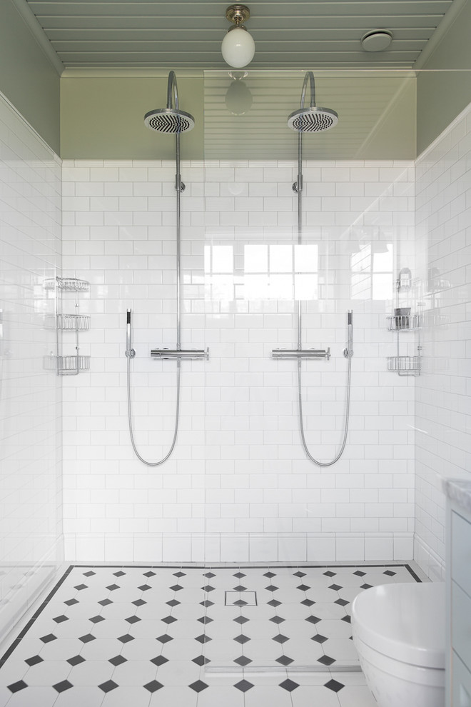 Inspiration for a timeless bathroom remodel in Malmo