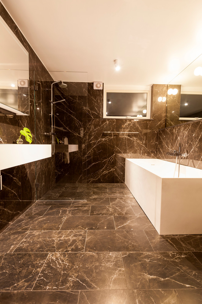 Bathroom - contemporary bathroom idea in Stockholm