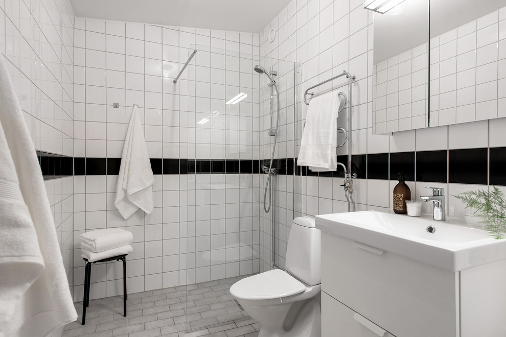 Modern bathroom in Gothenburg.