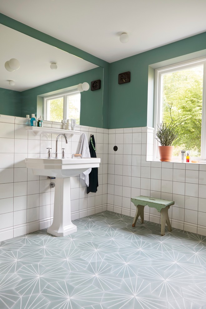 Bathroom - mediterranean bathroom idea in Stockholm