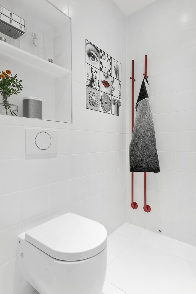 Источник вдохновения для домашнего уюта: ванная комната в скандинавском стиле