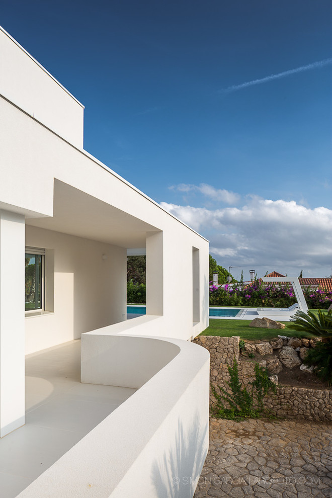 Modelo de balcones mediterráneo de tamaño medio en anexo de casas