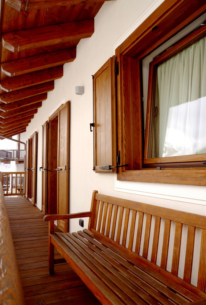 Идея дизайна: балкон и лоджия в стиле рустика