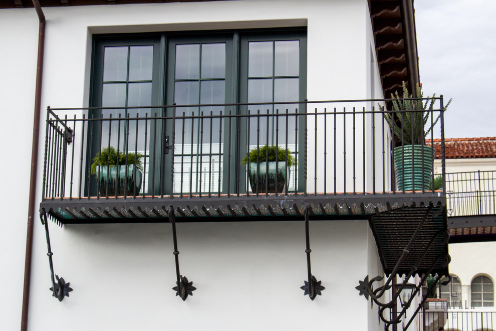 Exempel på en medelhavsstil balkong