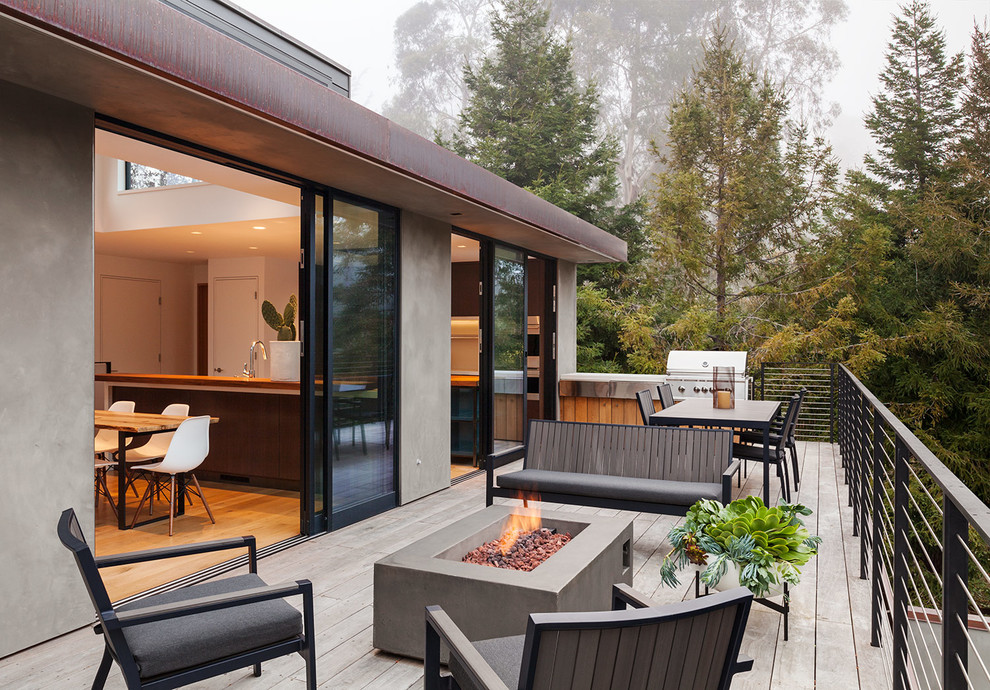 Design ideas for a contemporary terrace in San Francisco.