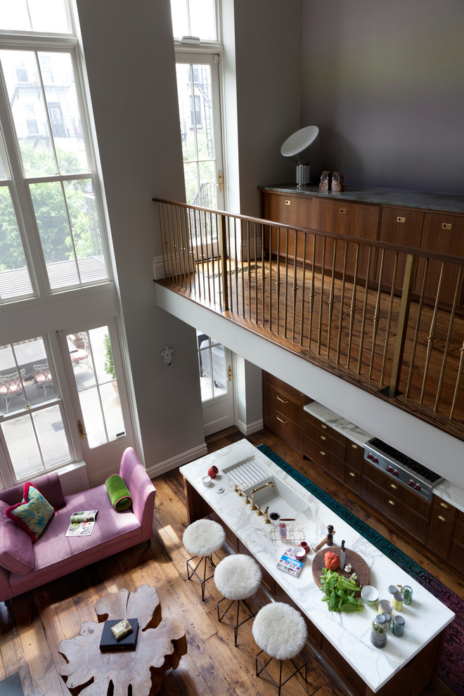 Carroll Gardens Townhouse Moderno Balcón Nueva York de Tamara