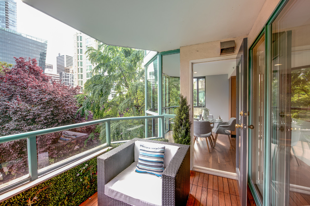 Condo Balcony In The Trees Transitional Balcony Vancouver by My