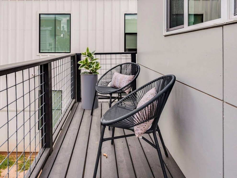 Inspiration för en minimalistisk balkong