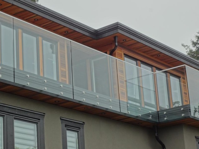 Exterior Glass Railings Modern Balcony Vancouver By Marquis Railing Contracting Ltd Houzz