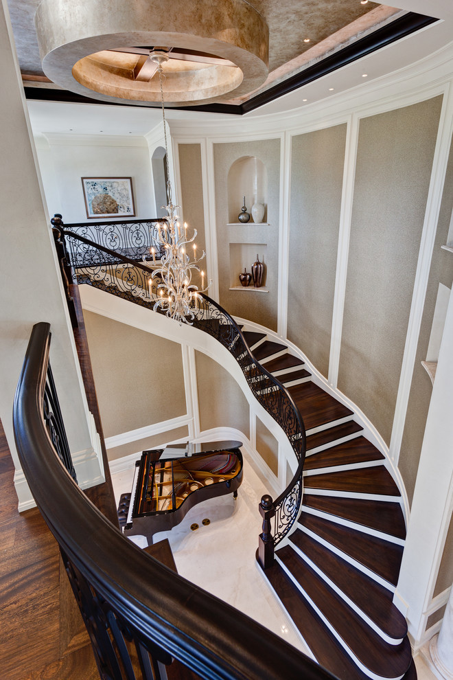 Inspiration for a huge timeless staircase remodel in Miami